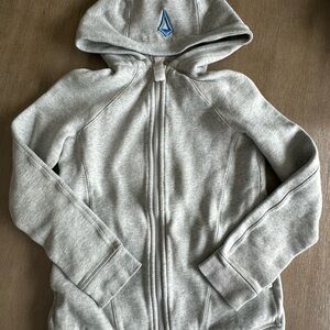 Ivivva Light Gray Hoodie Jacket 10 and Athleta top